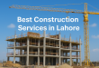 best construction in Lahore